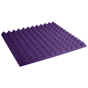 Auralex 5 cm Studiofoam Pyramid, Purple 60x60 panel.