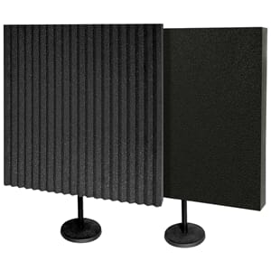 Auralex DeskMAX Panels, 2 - 2'x2'x3" panels 2 - stands
