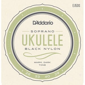 Daddario Ukulele EJ53S Hawaii Tenor Ukulele Strenger