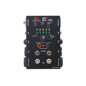DBX CT2 kabeltester XLR,Phono, BNC, DIN, TRS, DMX,