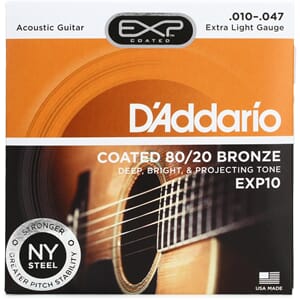 Daddario EXP10 Bronze 80/20 Coated (010-047)