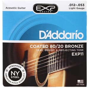 Daddario EXP11 Bronze 80/20 Coated (012-053)