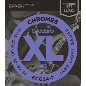 Daddario ECG24-7 11-65 (7-strenger) Chromes