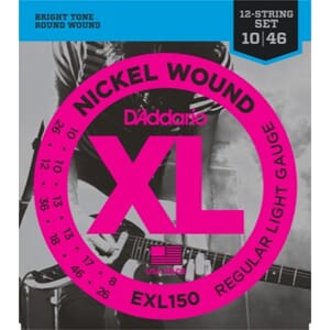 D'Addario EXL150 El.gitar 12-strengssett (10-46)