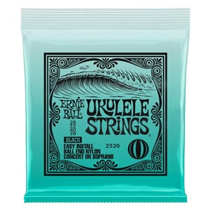 Ernie Ball 2326 Ukulele Sopran/Concert, Black Ball end