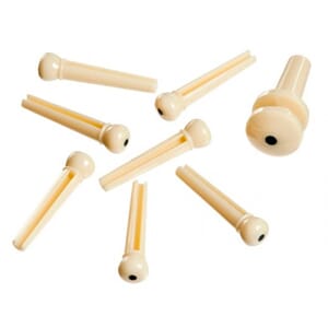 Daddario End/Bridge Pins (1+7) ABS IV/BKS