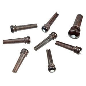 D'Addario Accessories End/Bridge-pins 1+7 Ebony/Pearl