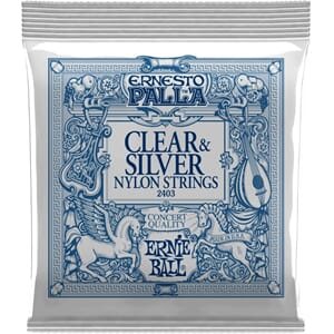 Ernie Ball Clear and silver nylon strenger