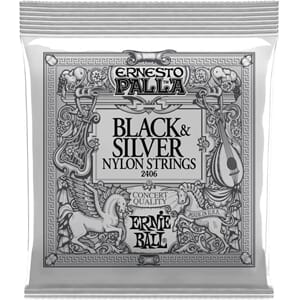 Ernie Ball Black and silver nylon strenger