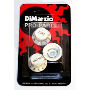 DiMarzio DM2111W Strat Knob Set White