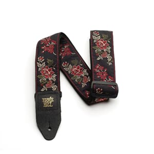 Ernie Ball EB-4142 Red Rose Jaquard Guitar Strap