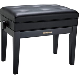 Roland RPB-400BK Piano bench, satin black, vinyl seat