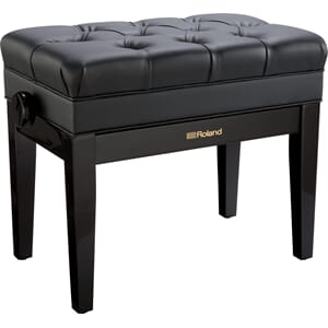 Roland RPB-500PE Piano bench, satin black, vinyl seat
