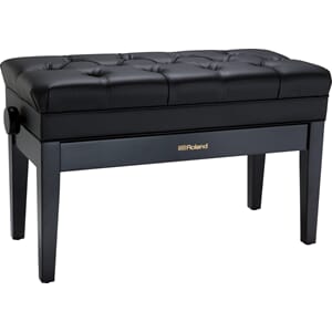 Roland RPB-D500PE Piano bench, satin black, vinyl seat