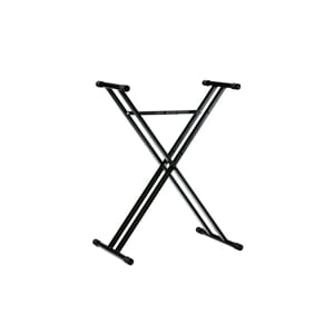 K&M Keyboard stativ, Dobbel X, Svart
