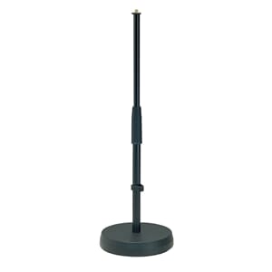 K&M 233B Table/Floor Mic Stand, Black