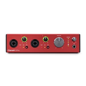 Focusrite Clarett+ 2Pre 10 inn/4 ut USB lydkort, 2 ISA mik p