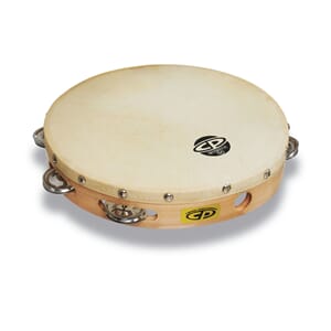 Latin Percussion Tambourine CP Wood 10", single row CP379