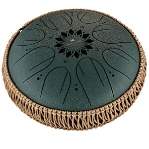 Meinl Sonic Energy Steel Tongue Drum, F#-Minor, Dark Green