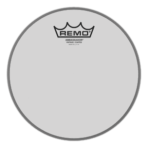 REMO VINTAGE AMBASSADOR COATED 10"